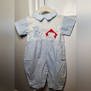 Vintage 80s Adorable Baby Animal Romper Made in the Philippines (6-9 mo)